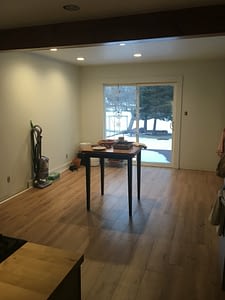 Before kitchen island at Little River House Before kitchen island