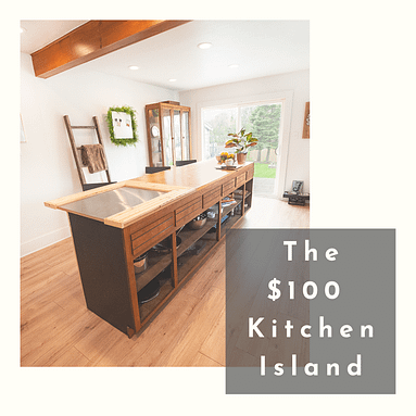 DIY Kitchen Island for Under $100