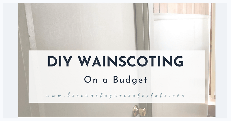 DIY Hallway Wainscoting