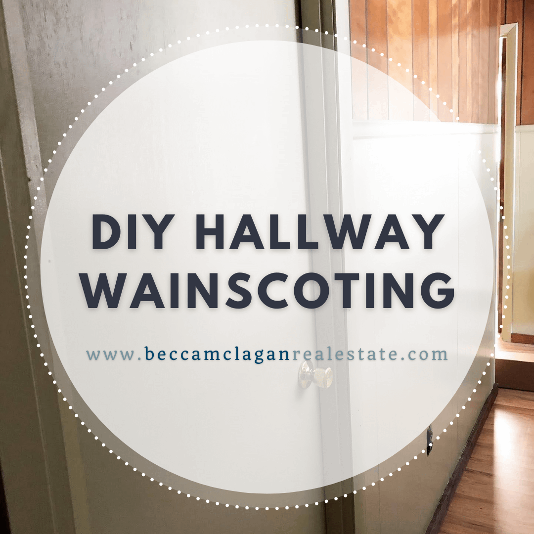 New on the Blog: DIY Hallway Wainscoting