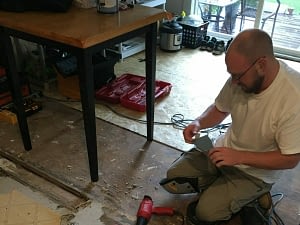Removing Vinyl Tile in Preparation for Laminate Flooring Removing vinyl tile
